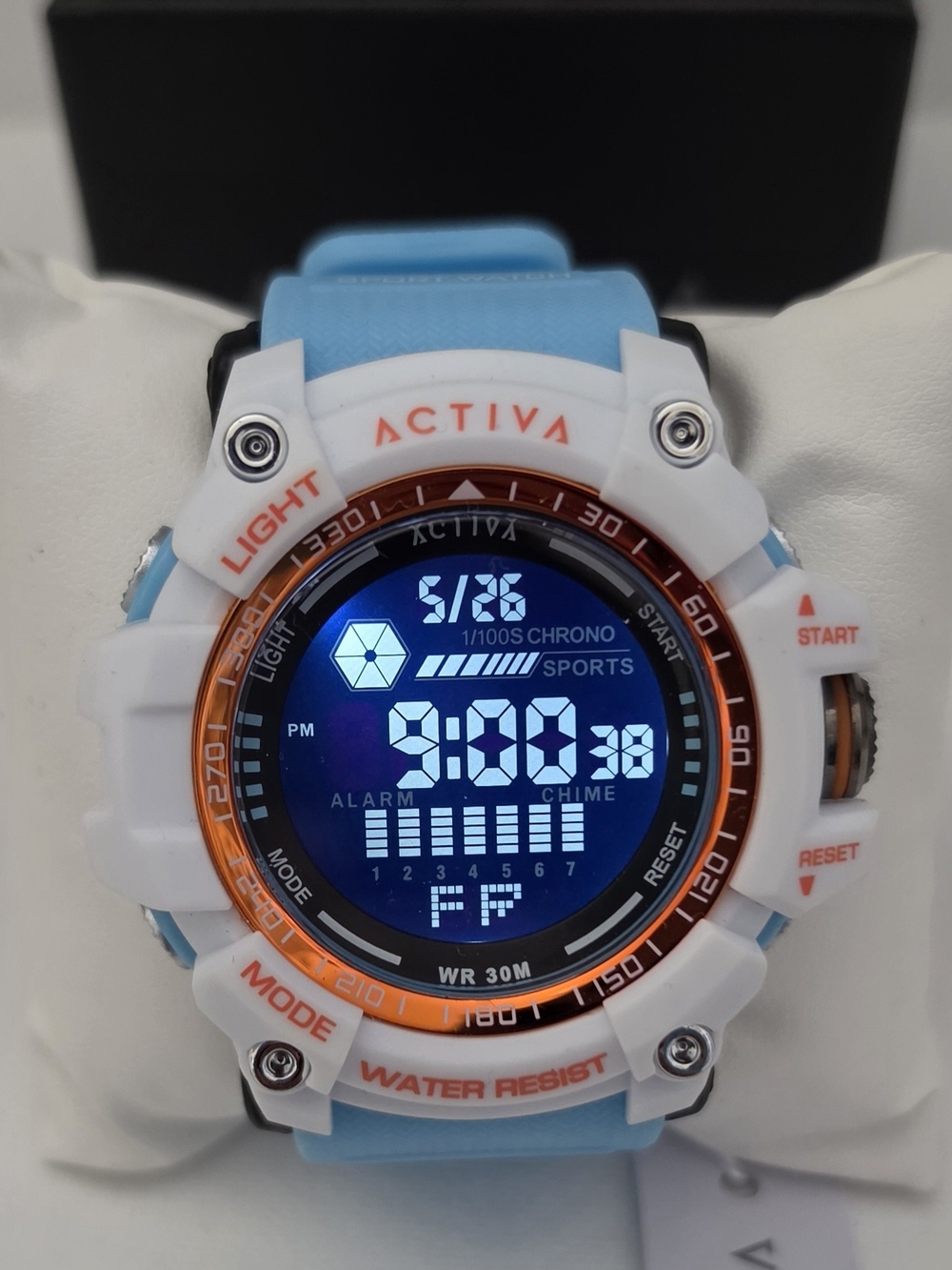 Activa X Invicta Digital -56 mm, Light Blue ACW 8020-008